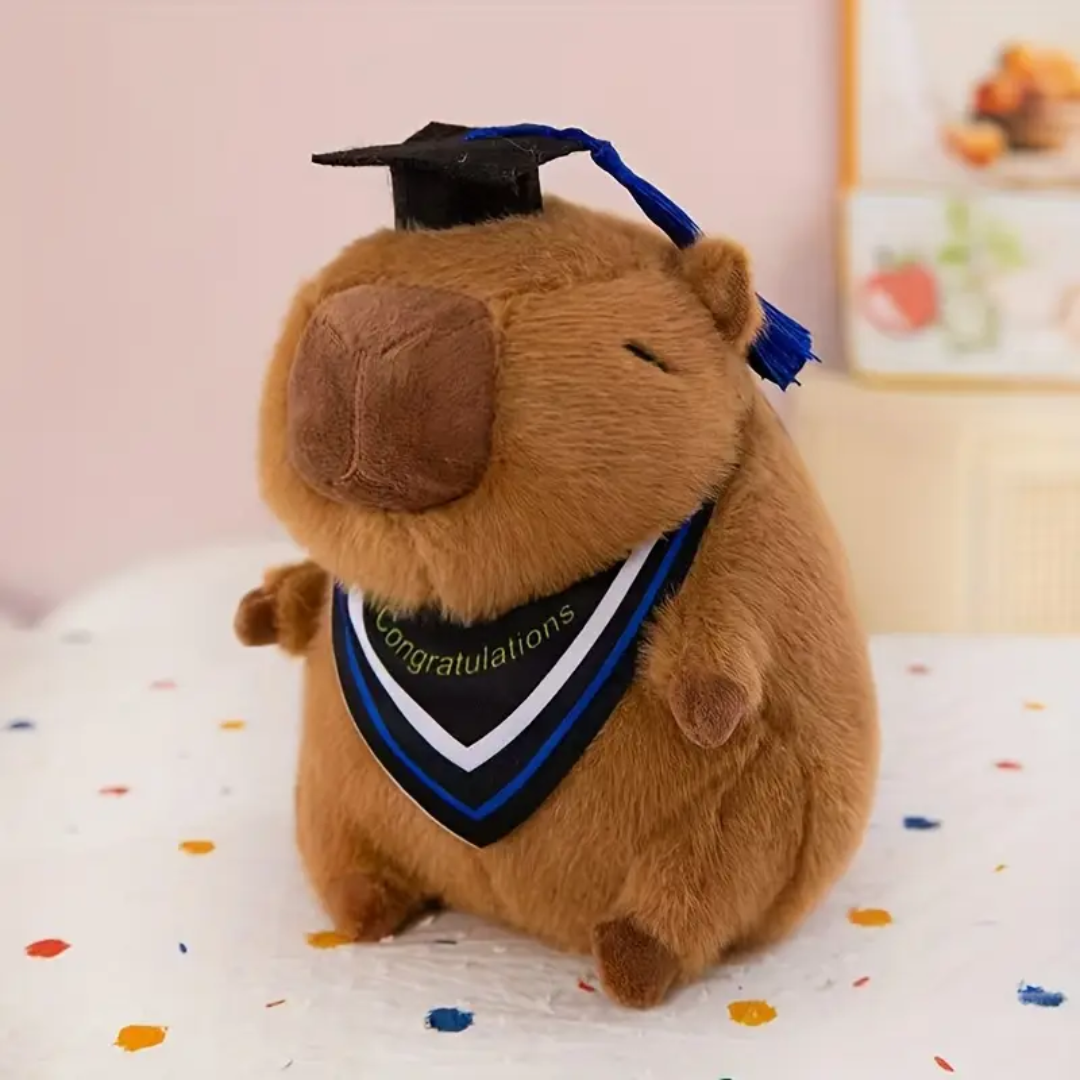 Peluche Capibara - Carpincho Graduado