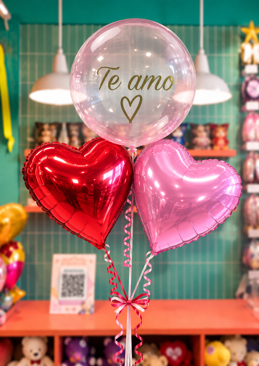 Globo Burbuja Personalizada "Te amo"