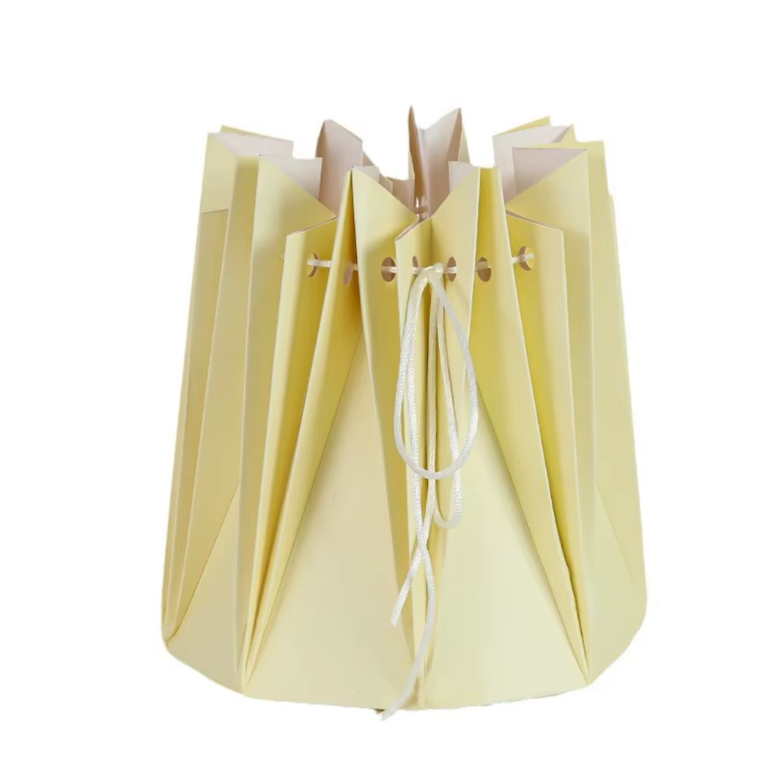 Cesta Origami Para Flores