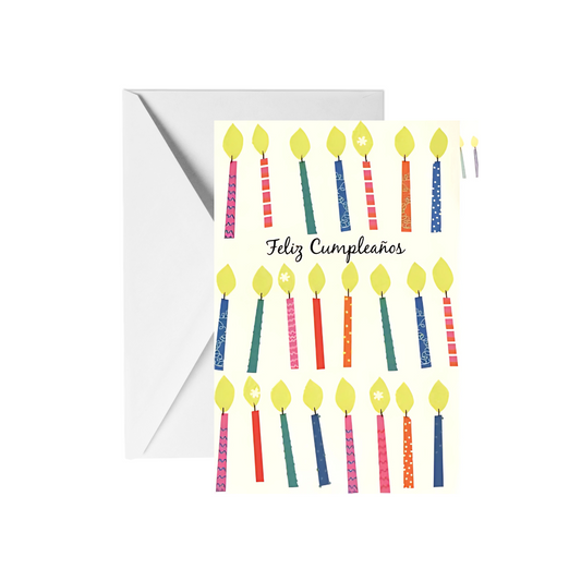 Tarjeta Cumpleaños Velitas
