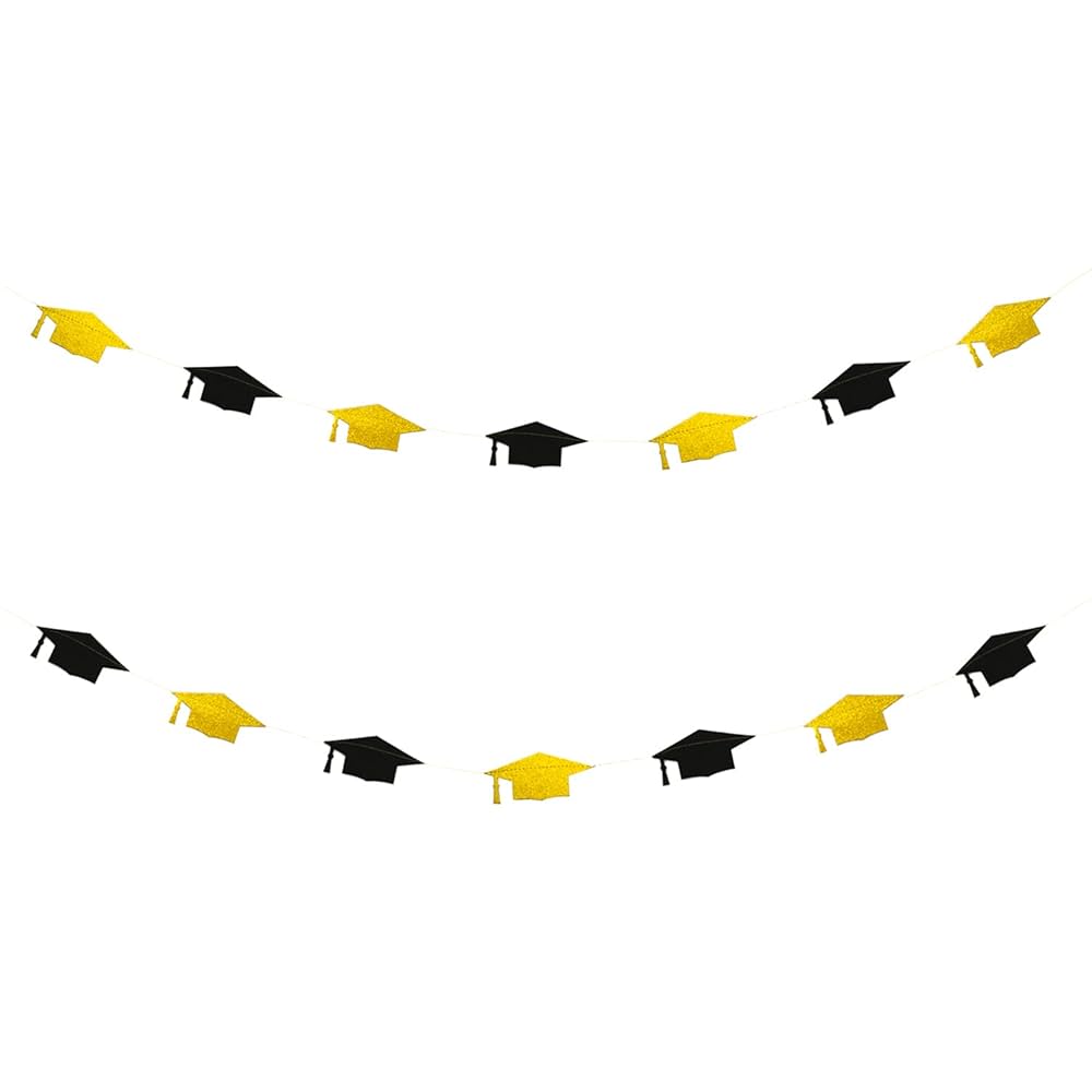 Banderín Birretes con Glitter