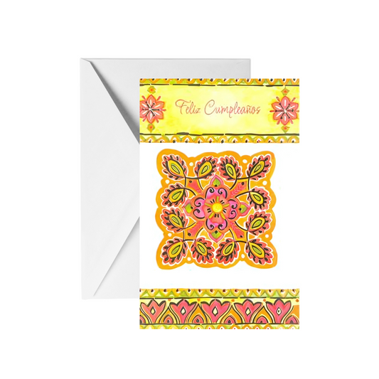 Tarjeta Cumpleaños  Flores