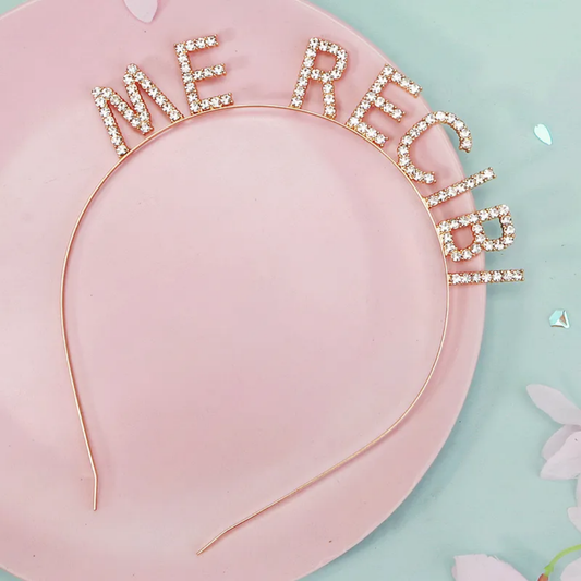 Vincha Me Recibí brillos