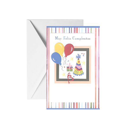 Tarjeta Cumpleaños  Globos
