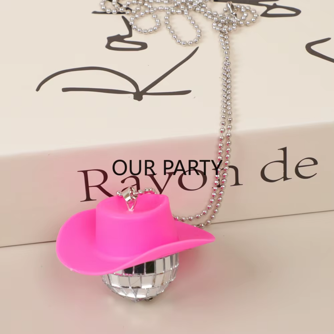 Collar Bola Disco con Sombrerito