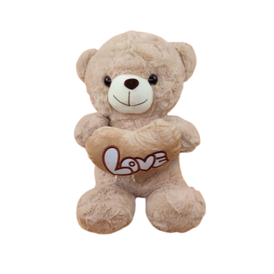 Peluche Oso Marrón con corazón