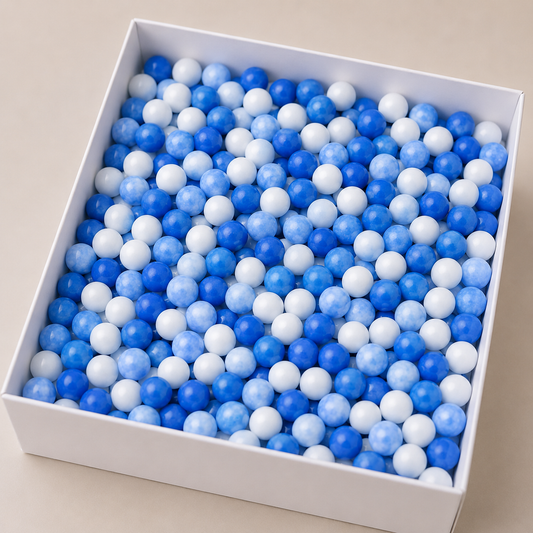 Mini esferas de telgopor Azul