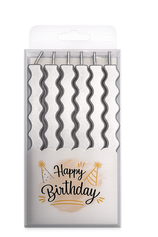 Velas Plata x6