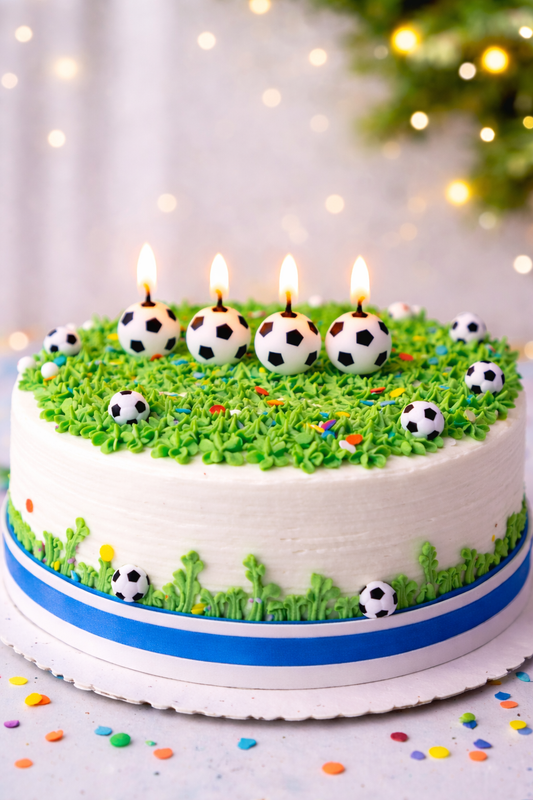 Velas Pelota de Fútbol x4