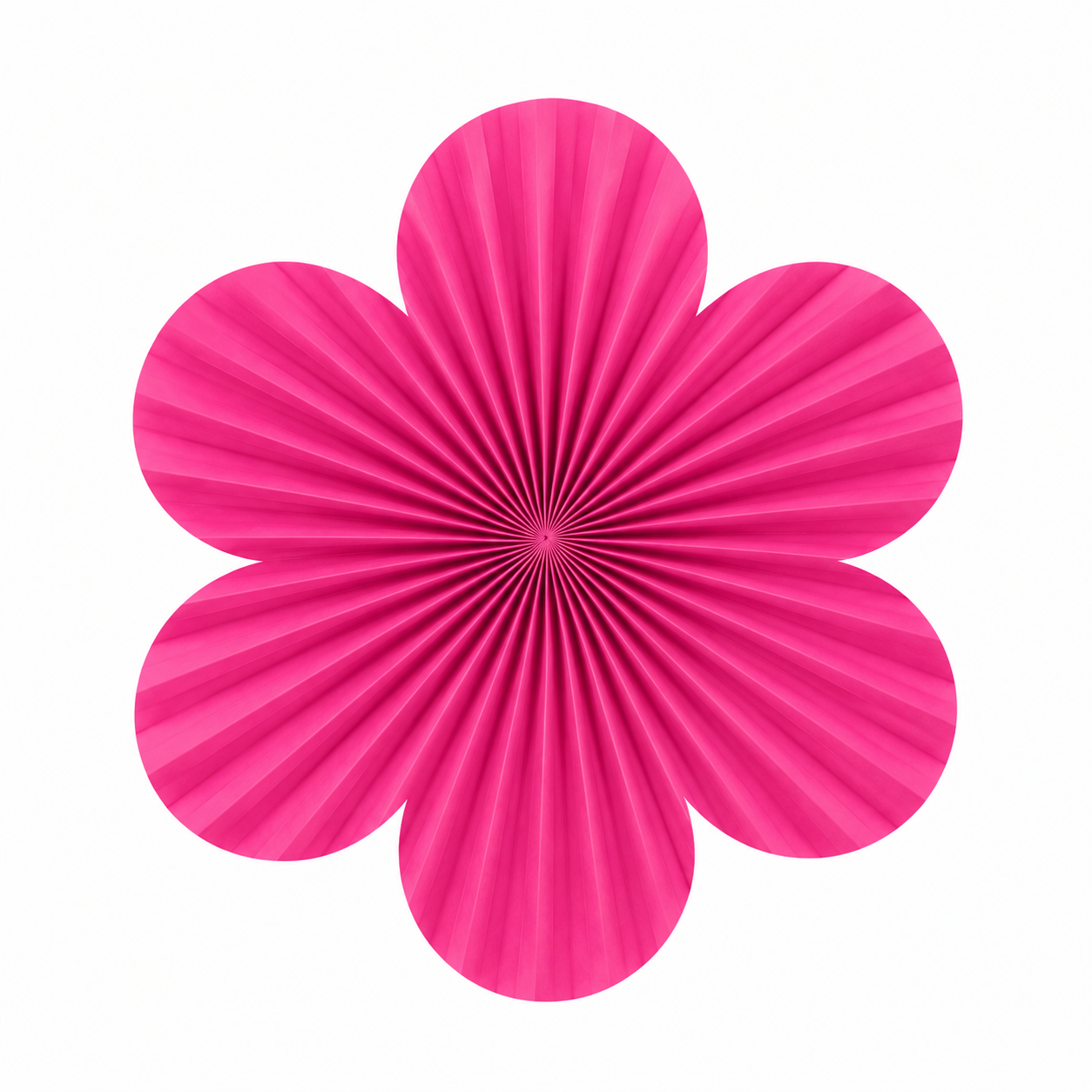 Abanico Flor Fucsia x3