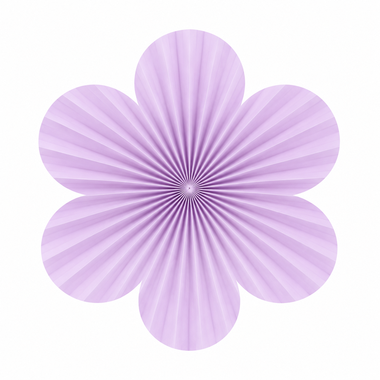 Abanico Flor Lila x3