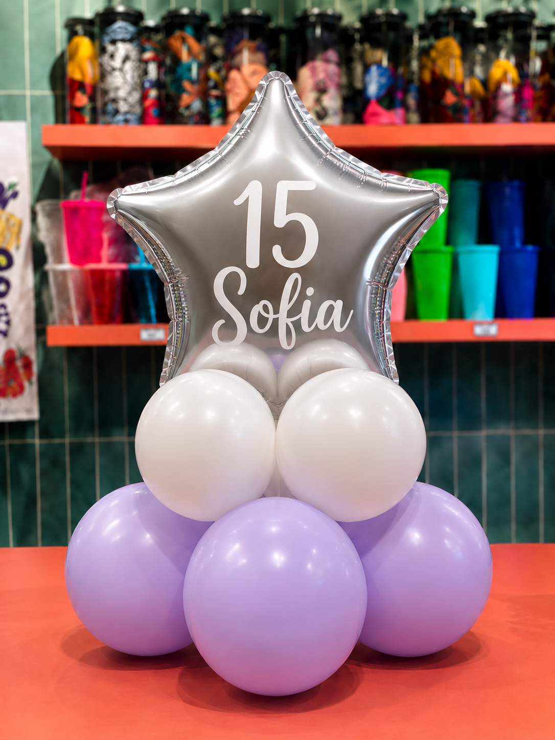 Centro de Mesa Wow Personalizado