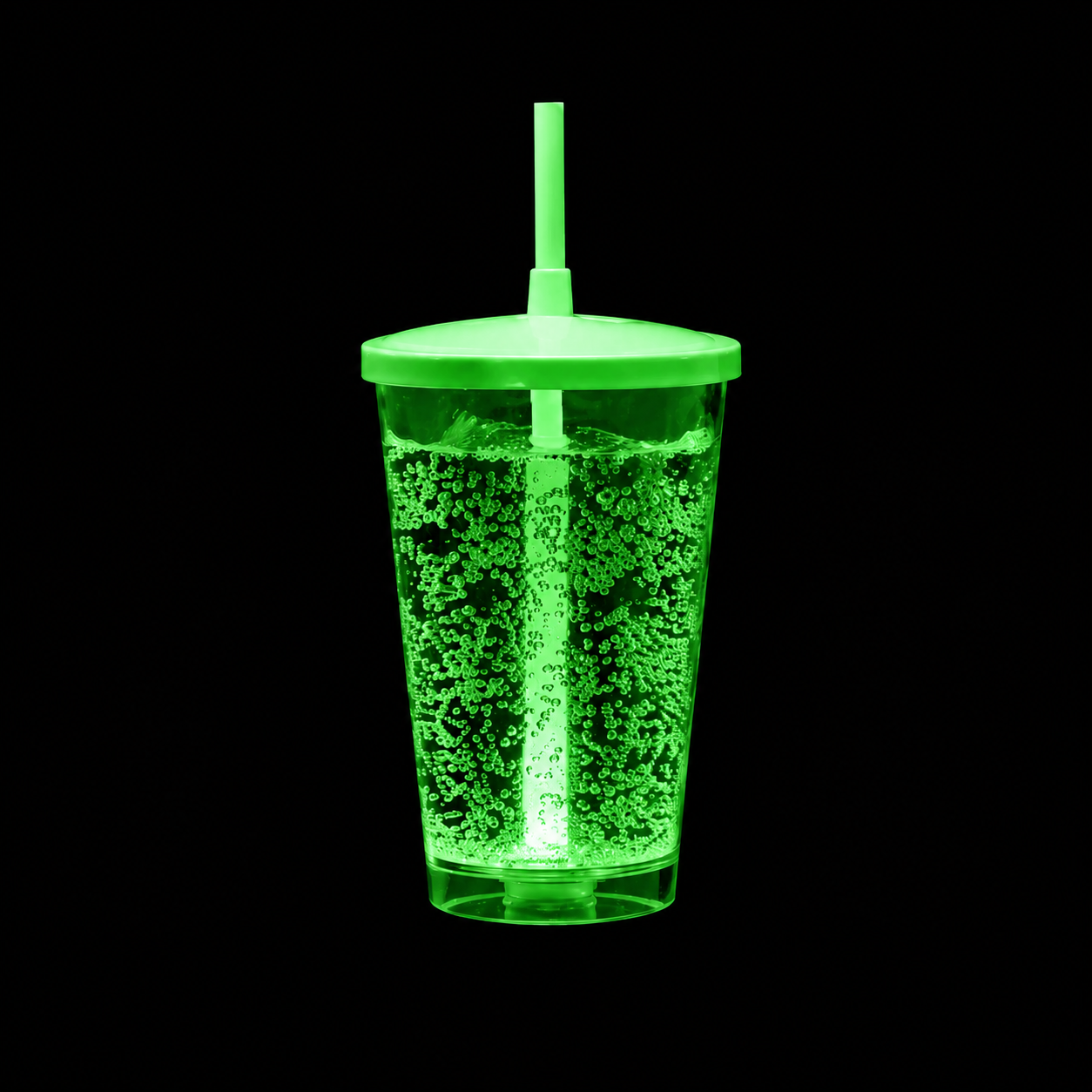 Vaso Twister Luz LED Verde