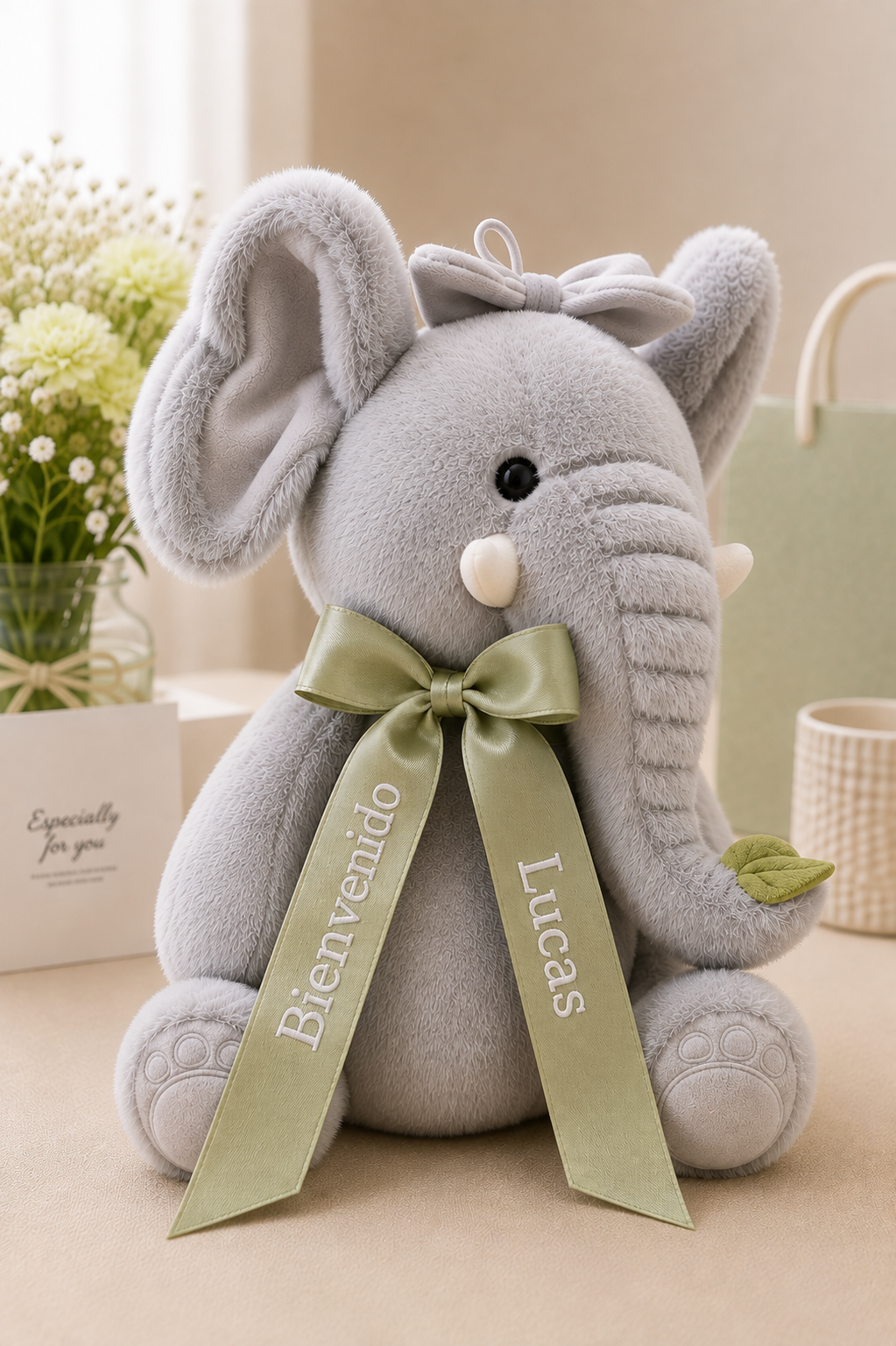 Peluche Elefante  Personalizado