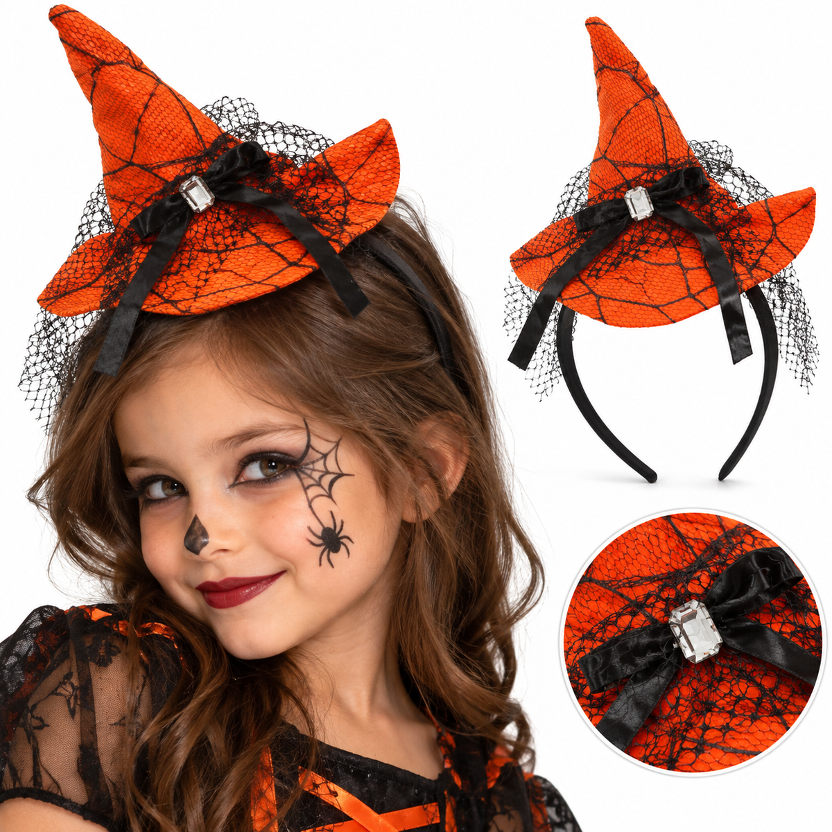 Vincha Gorro de Bruja Halloween