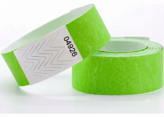 Pulseras de Identificacion Numeradas Verdes x50