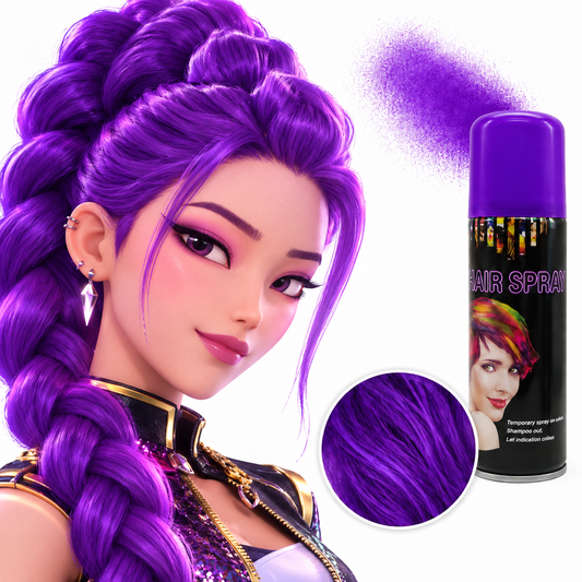 Pintura Violeta En Aerosol  Para El Pelo