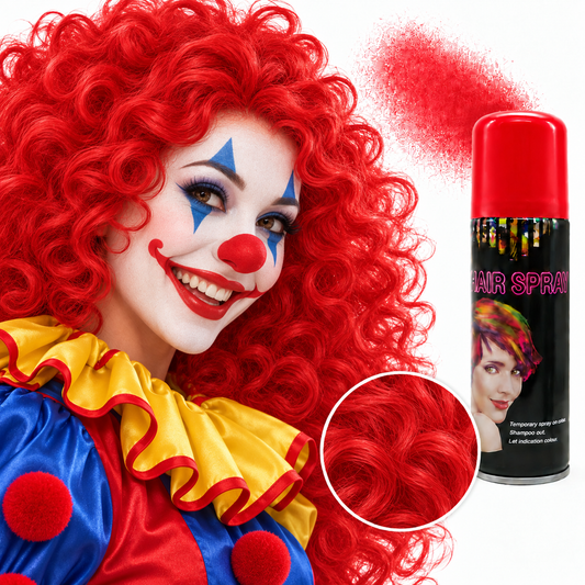 Pintura Roja En Aerosol  Para El Pelo