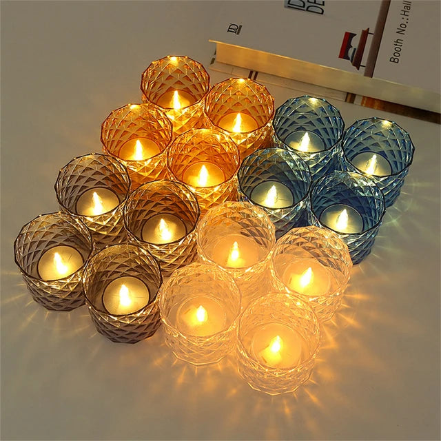 Velas LED con Candelabro