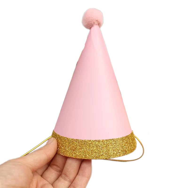 Cono color Pastel con pompón