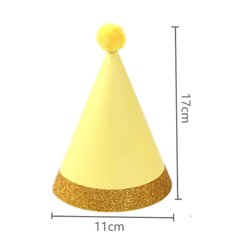 Cono color Pastel con pompón