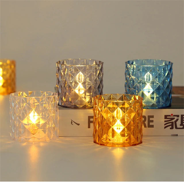 Velas LED con Candelabro
