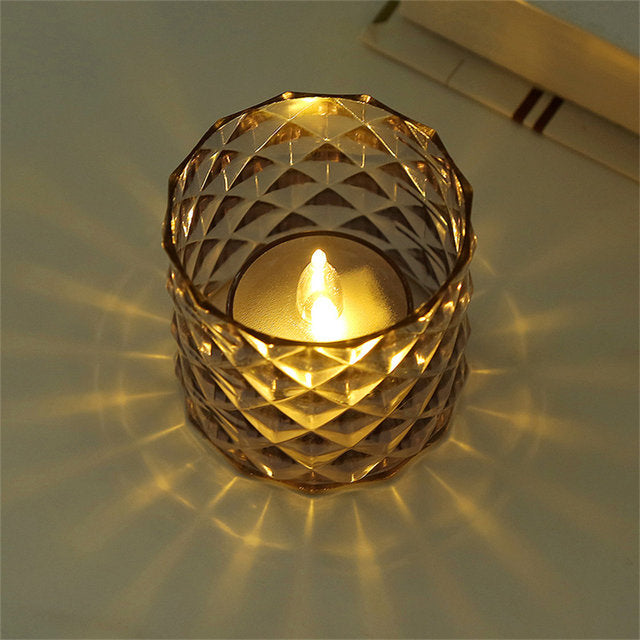 Velas LED con Candelabro