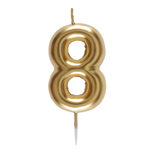 Vela Metalizada Dorada 8