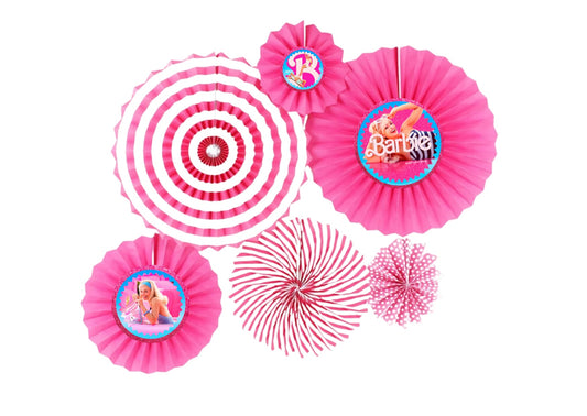 Set Abanicos Barbie
