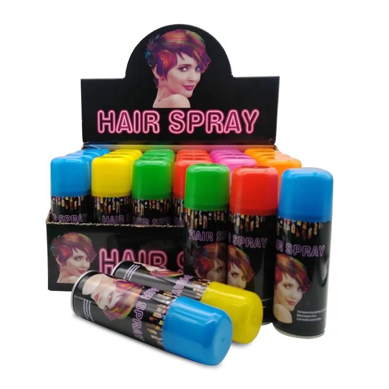 Pintura Verde En Aerosol  Para El Pelo