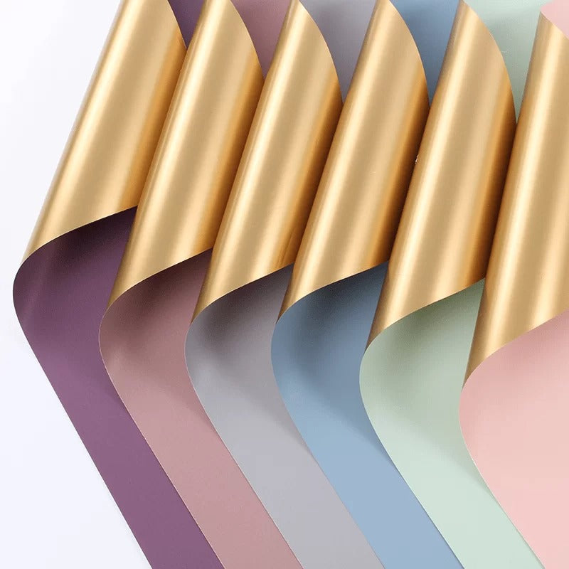 Papel Coreano Duplex Dorado