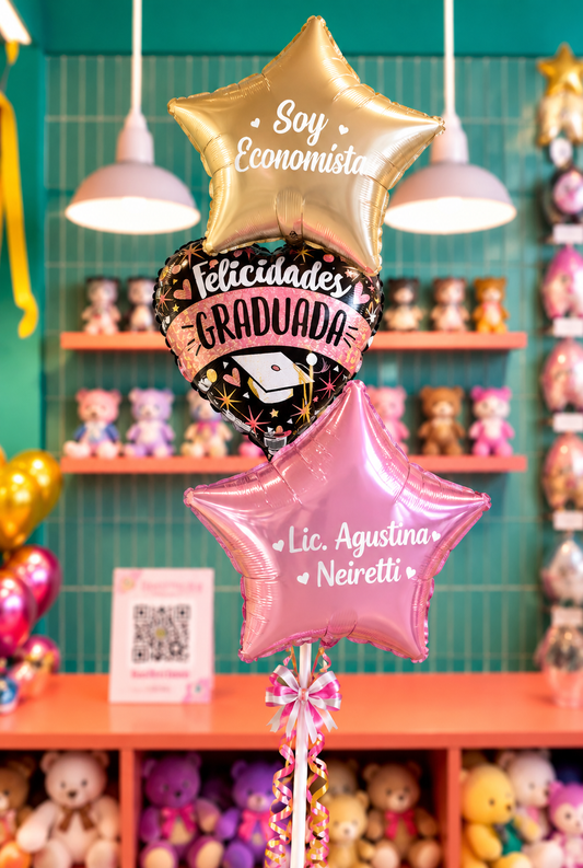 Globo Bouquet Personalizado Graduación