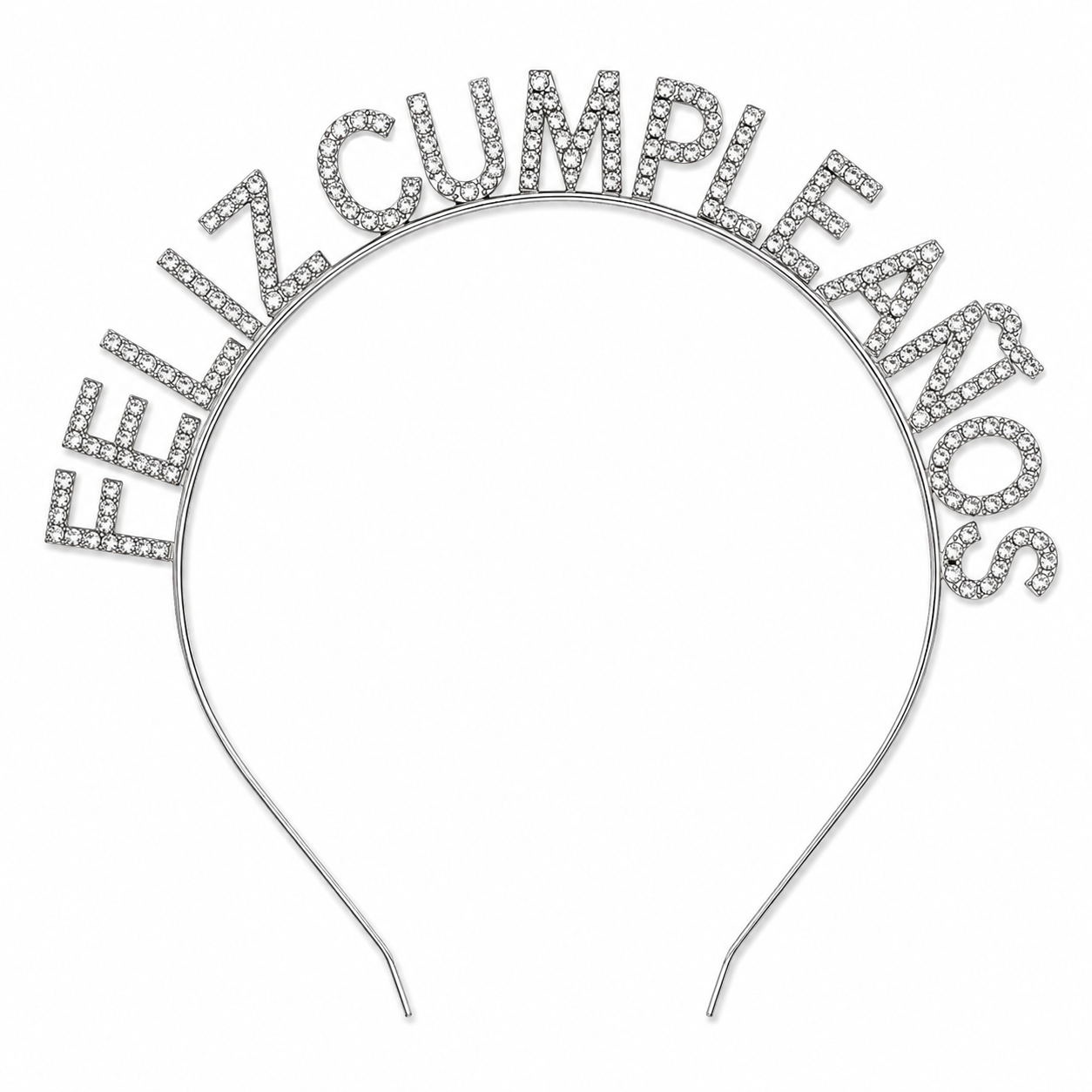 Vincha "Feliz Cumpleaños" Brillos