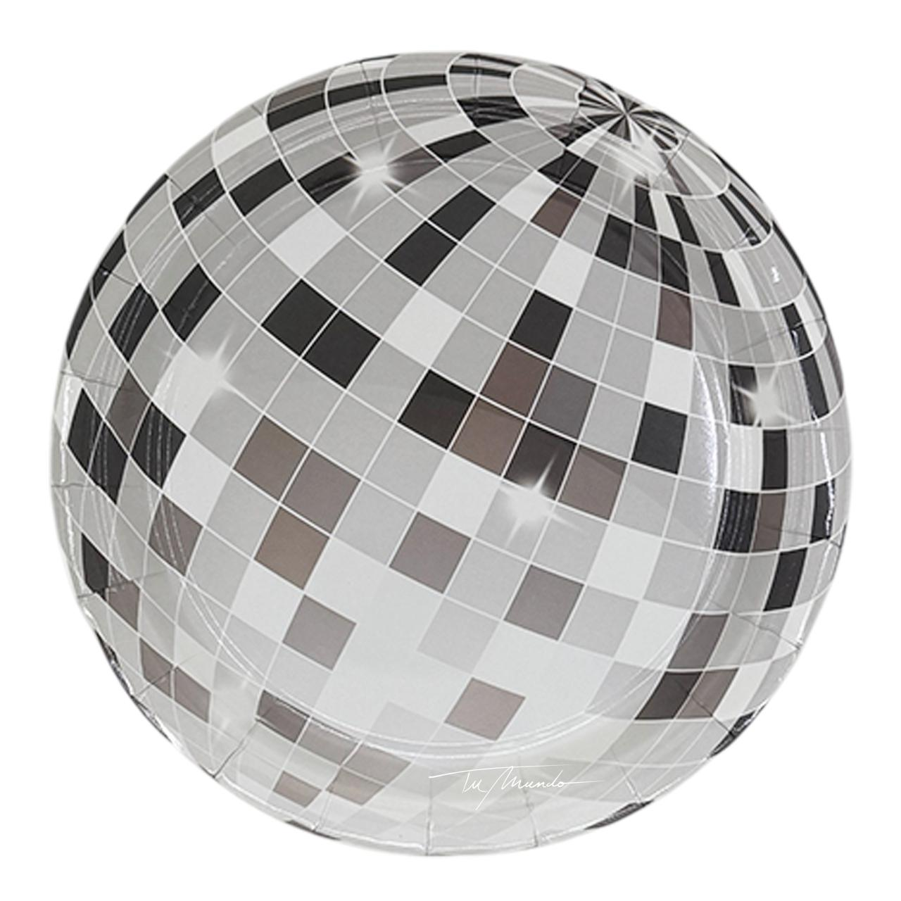 Platos de Papel Bola de Disco