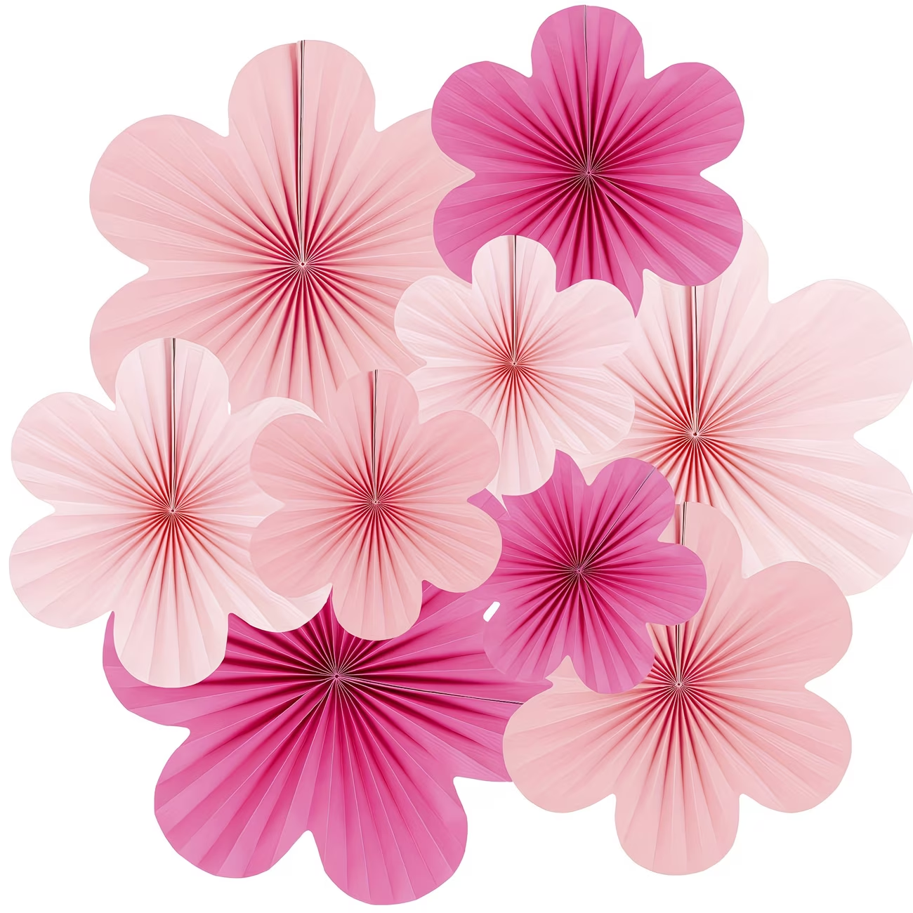 Abanico Flor x3