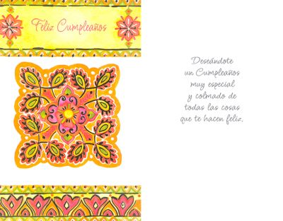 Tarjeta Cumpleaños  Flores