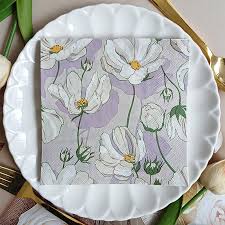 Servilletas Flores Lila
