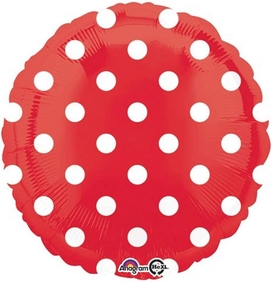 Circulo Rojo Con Lunares