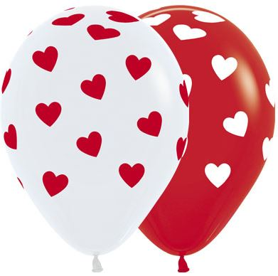 Globo Fashion Corazones Clásicos R-12 x12