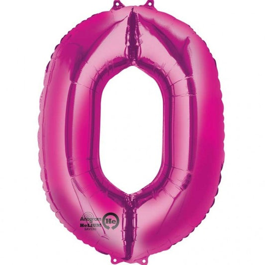 Número 0 Fucsia 86cm