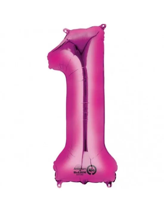 Número 1 Fucsia 86cm