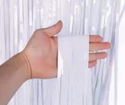 Cortina Flecos Blanca