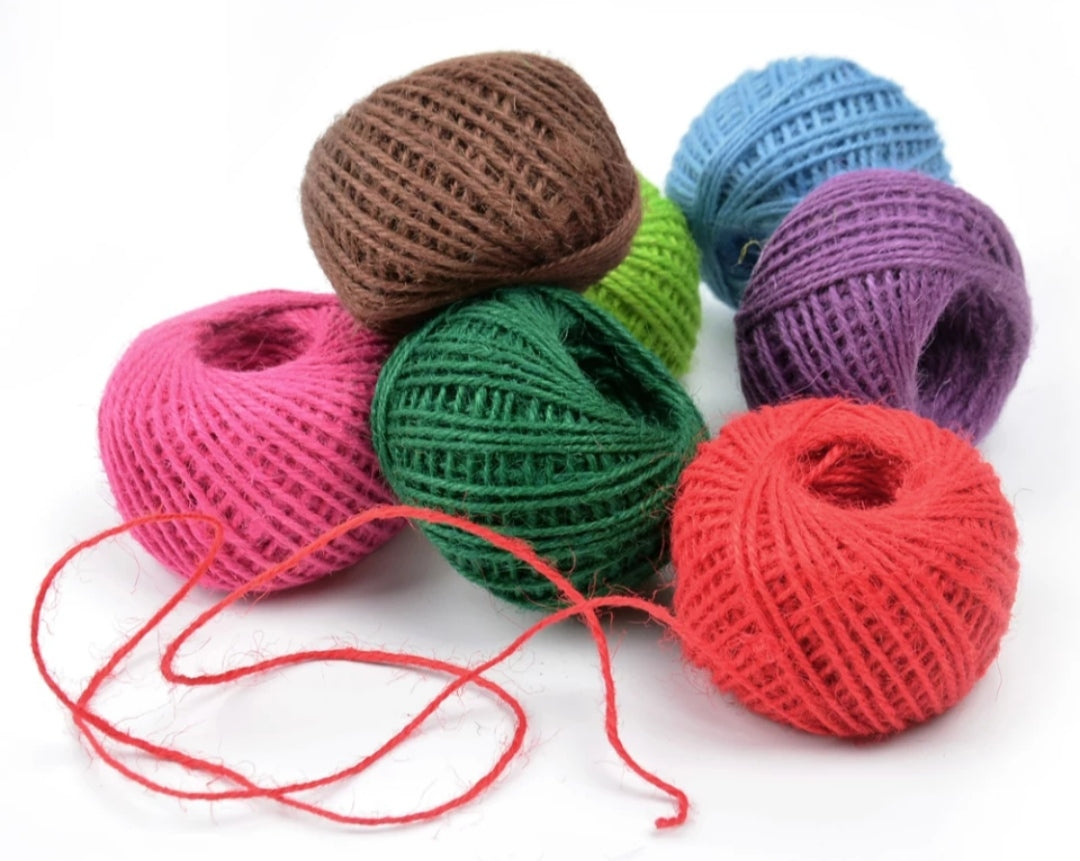 Hilo de Fibra Vegetal Rojo