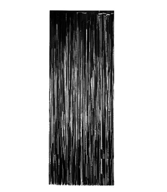 Cortina Flecos Negra