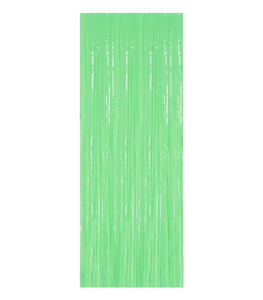 Cortina Flecos Verde Pastel