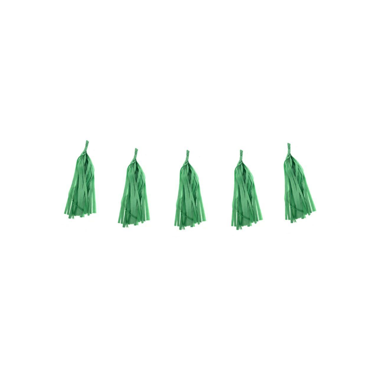 Guirnalda de Flecos Verde Oscuro