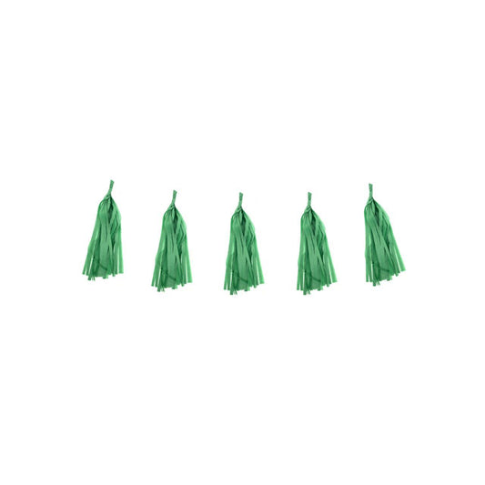 Guirnalda de Flecos Verde Oscuro